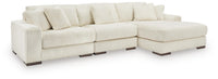 Bawley 3-Piece Sectional with Chaise in Ivory II