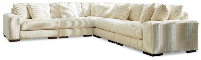 Bawley 5-Piece Sectional in Ivory