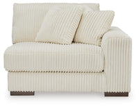 Bawley 4-Piece Sectional with Chaise in Ivory Velvet
