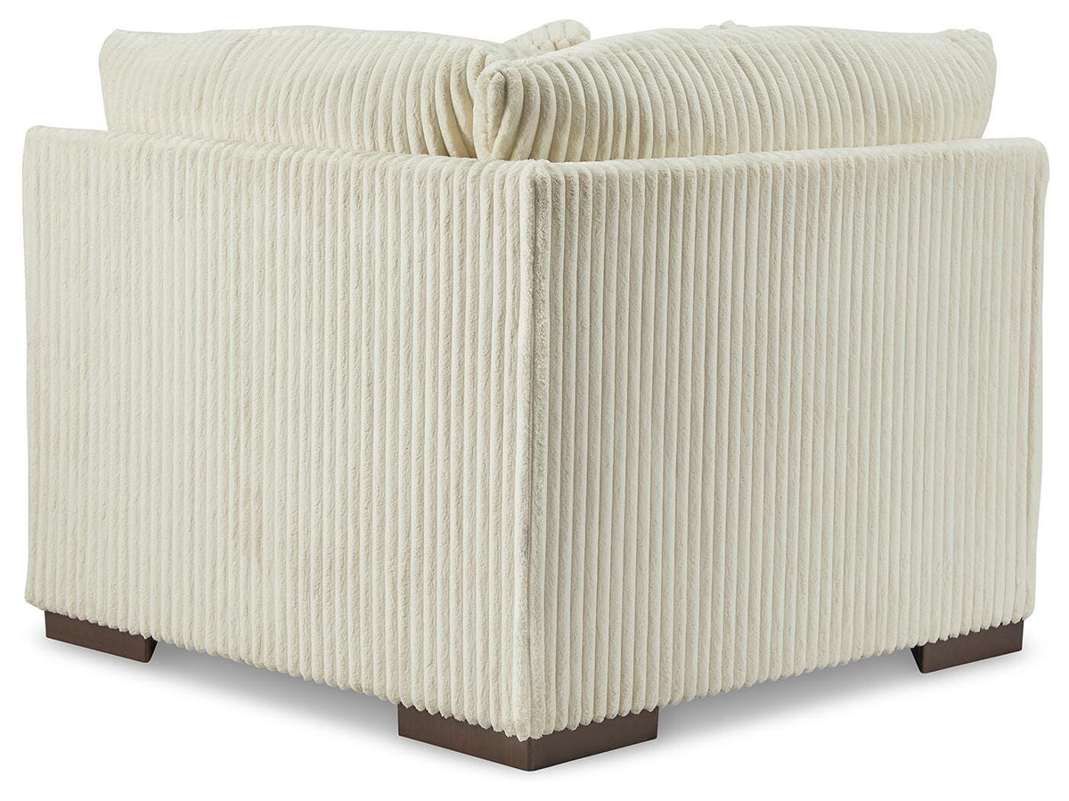 Bawley 4-Piece Sectional with Chaise in Ivory Velvet