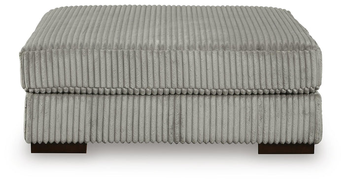 Bawley Oversized Accent Ottoman in Fog