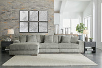 Bawley 3-Piece Sectional with Chaise in Fog