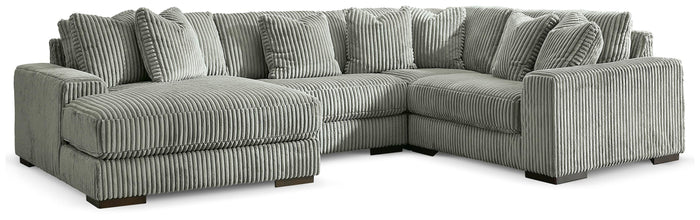 Bawley 4-Piece Sectional with Chaise in Fog II