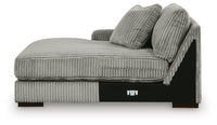 Bawley 3-Piece Sectional with Double Chaise in Fog