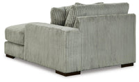 Bawley 3-Piece Sectional with Double Chaise in Fog