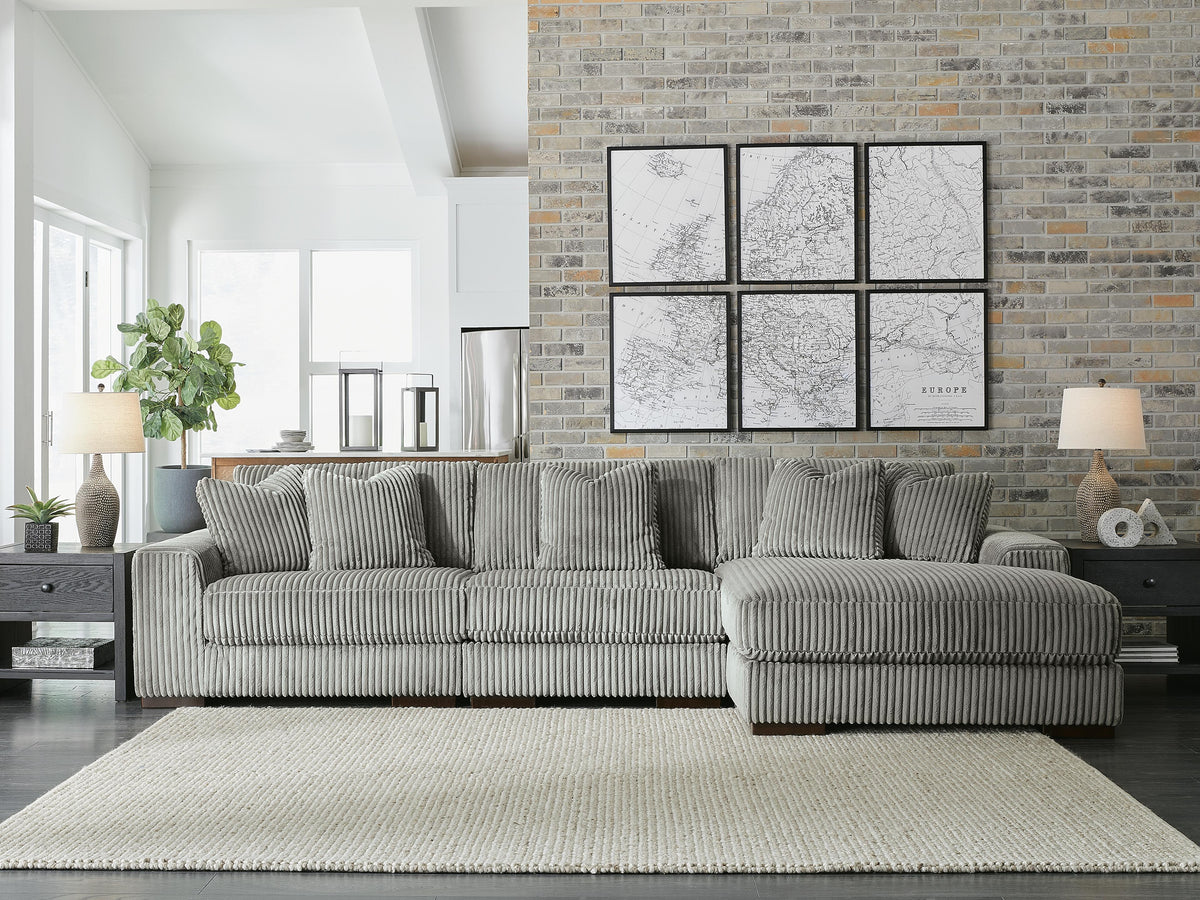 Bawley 3-Piece Sectional with Chaise in Fog II