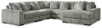 Bawley 5-Piece Sectional with Chaise in Fog II
