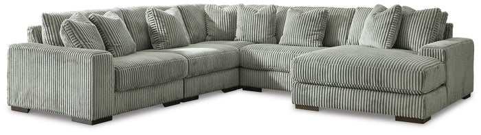 Bawley 5-Piece Sectional with Chaise in Fog II