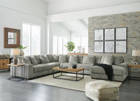 Bawley 6-Piece Sectional with Chaise in Fog Velvet