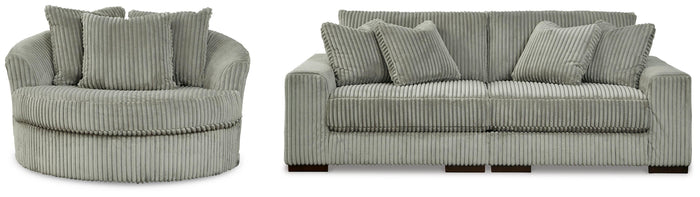 Bawley 2-Piece Sectional Sofa and Oversized Swivel Accent Chair