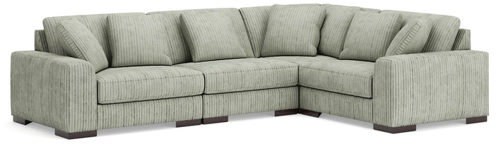Bawley 4-Piece Sectional in Fog