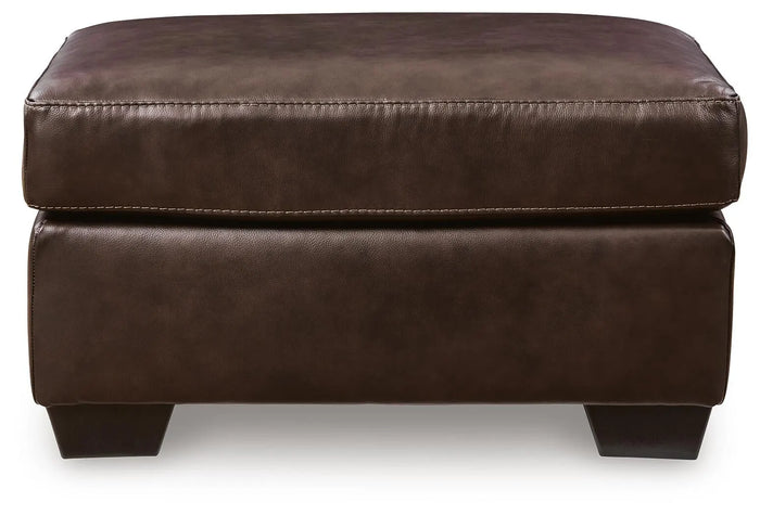 Pennington Bay Ottoman in Dark Brown