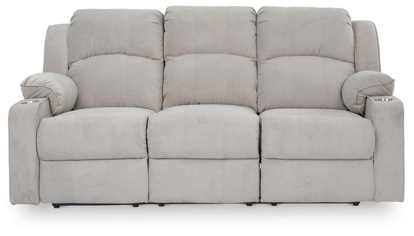 Recover Reclining Sofa with Drop Down Table