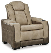 Arlen Power Reclining Loveseat and Power Recliner in Sand