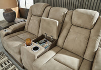 Arlen Power Reclining Loveseat and Power Recliner in Sand