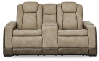 Arlen Power Reclining Loveseat and Power Recliner in Sand