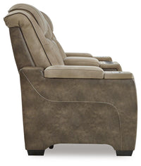Arlen Power Reclining Loveseat and Power Recliner in Sand