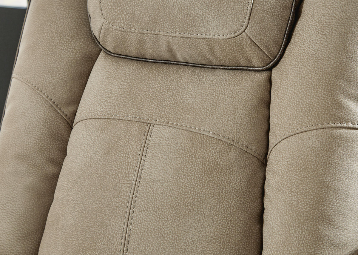 Arlen Power Reclining Loveseat and Power Recliner in Sand