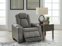 Arlen Power Recliner in Slate II