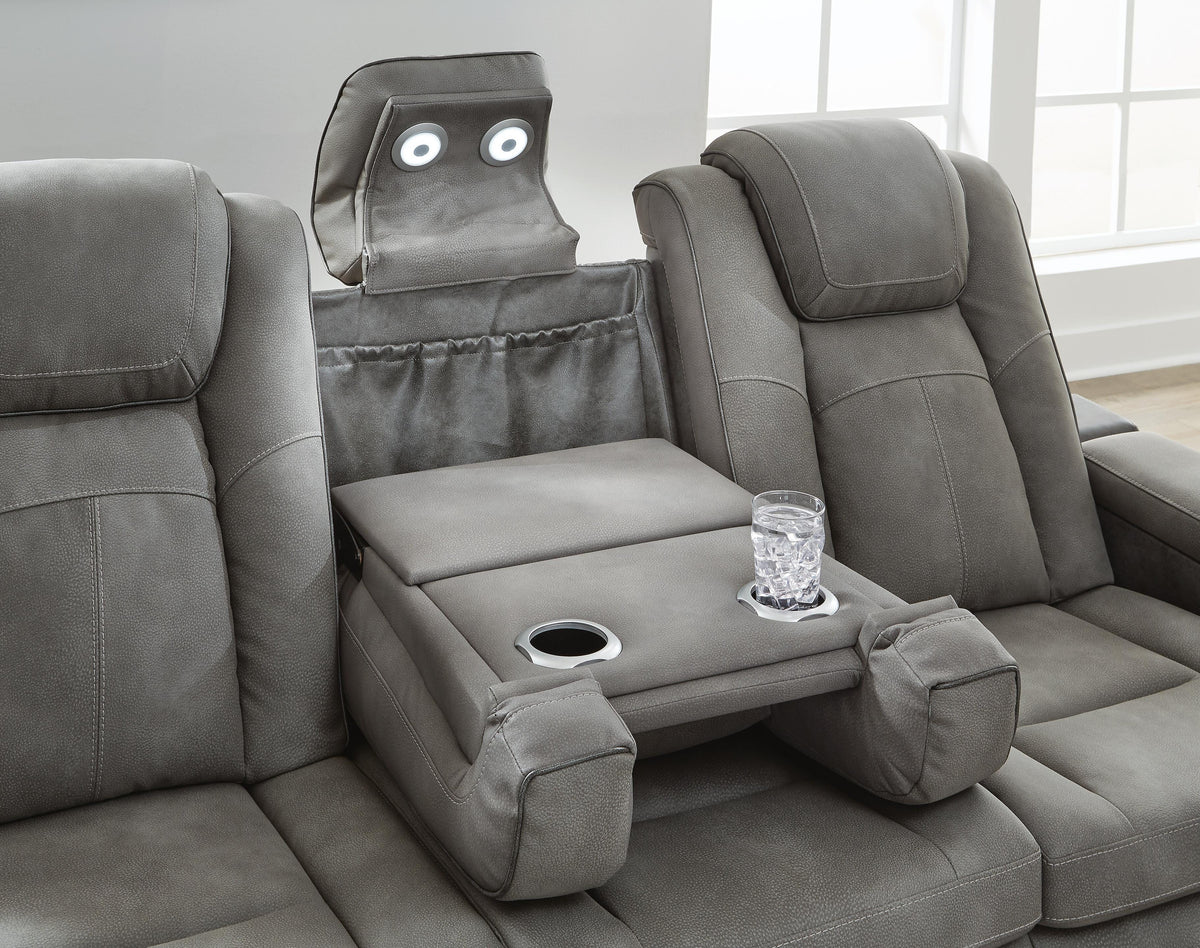 Arlen Power Reclining Sofa in Slate II