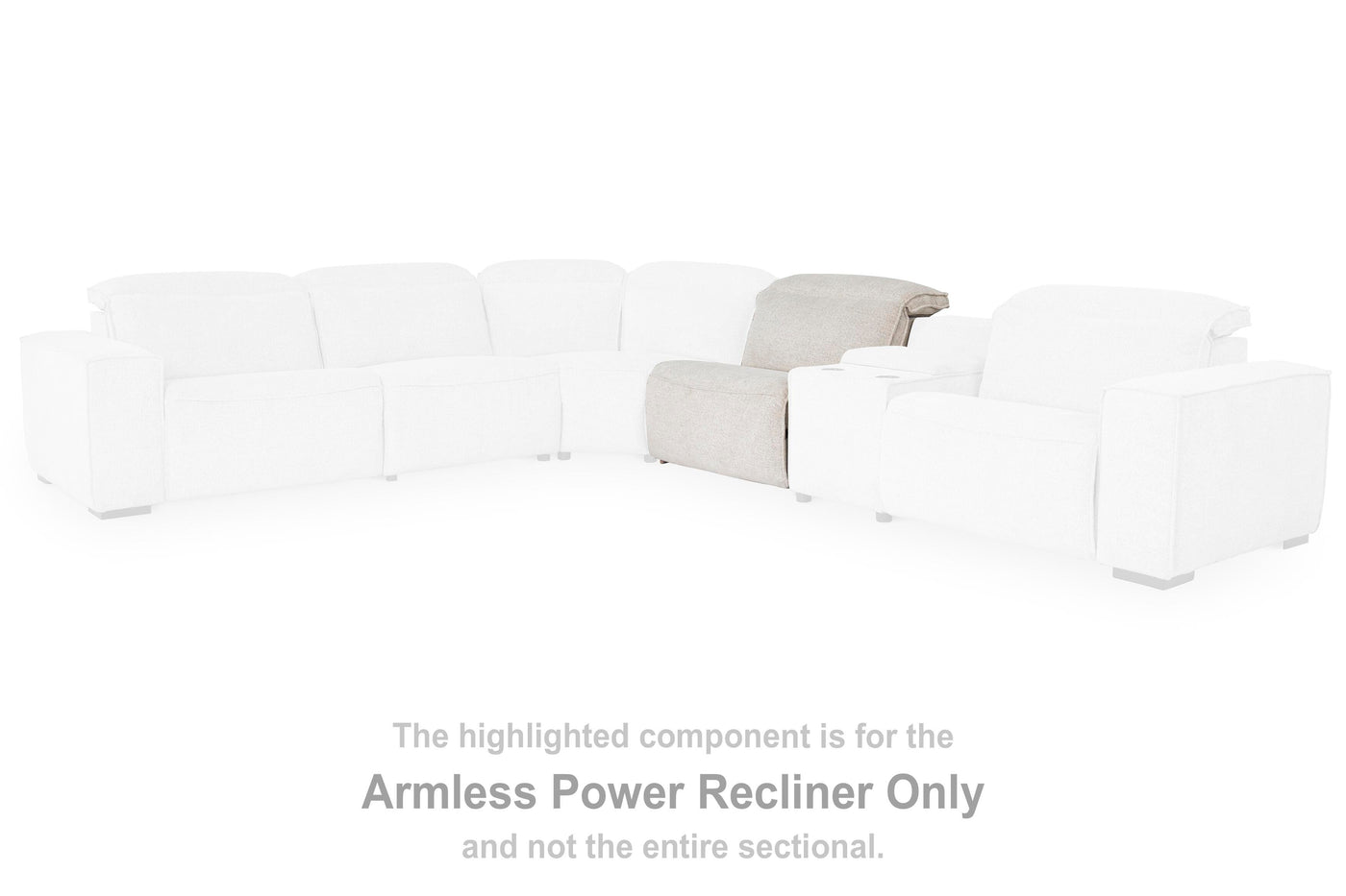 Onbelay Armless Power Recliner