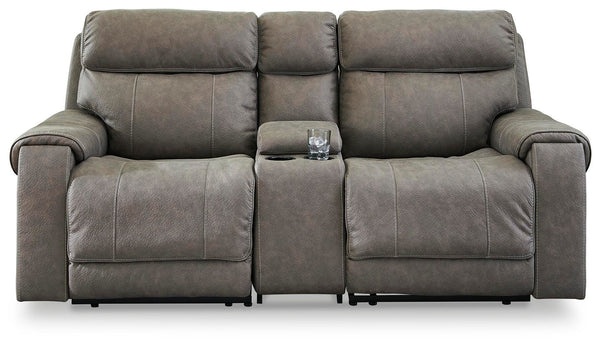 Starbot 3-Piece Power Reclining Sectional Loveseat with Console