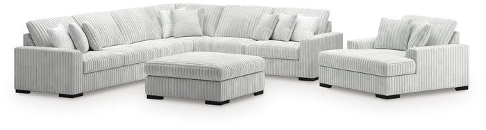 Arkin 4-Piece Sectional with Oversized Chaise and Ottoman