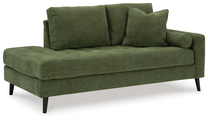 Bramwell Bay Right-Arm Facing Corner Chaise in Olive