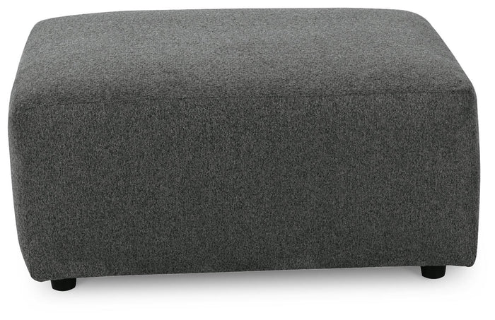 Merimbula Oversized Accent Ottoman in Charcoal
