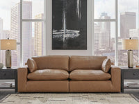 Gantry 2-Piece Sectional Loveseat in Caramel