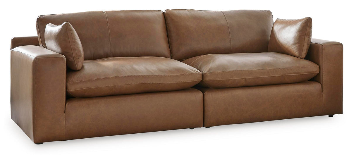 Gantry 2-Piece Sectional Loveseat in Caramel