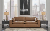 Gantry 2-Piece Sectional Loveseat in Caramel
