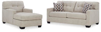 Kellan Sofa and Chaise in Pebble