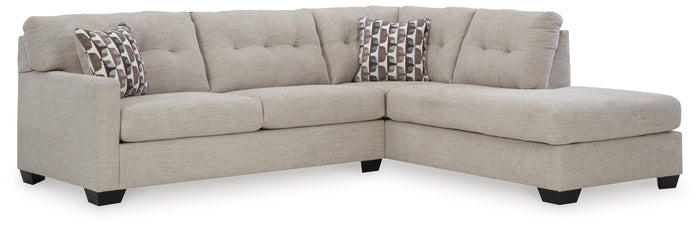 Kellan 2-Piece Sleeper Sectional with Chaise in Pebble II
