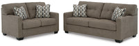 Kellan Sofa and Loveseat in Chocolate