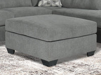 Kellan Oversized Accent Ottoman in Gray