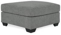 Kellan Oversized Accent Ottoman in Gray