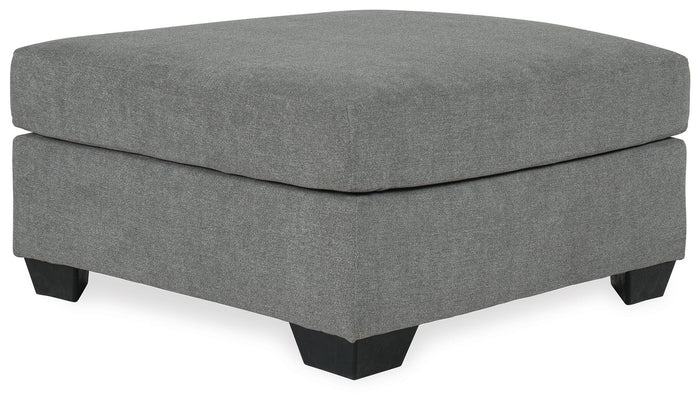Kellan Oversized Accent Ottoman in Gray