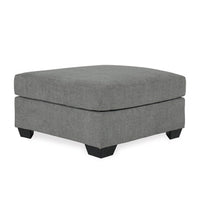 Kellan Oversized Accent Ottoman in Gray