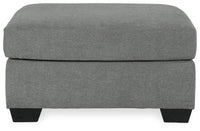 Kellan Oversized Accent Ottoman in Gray