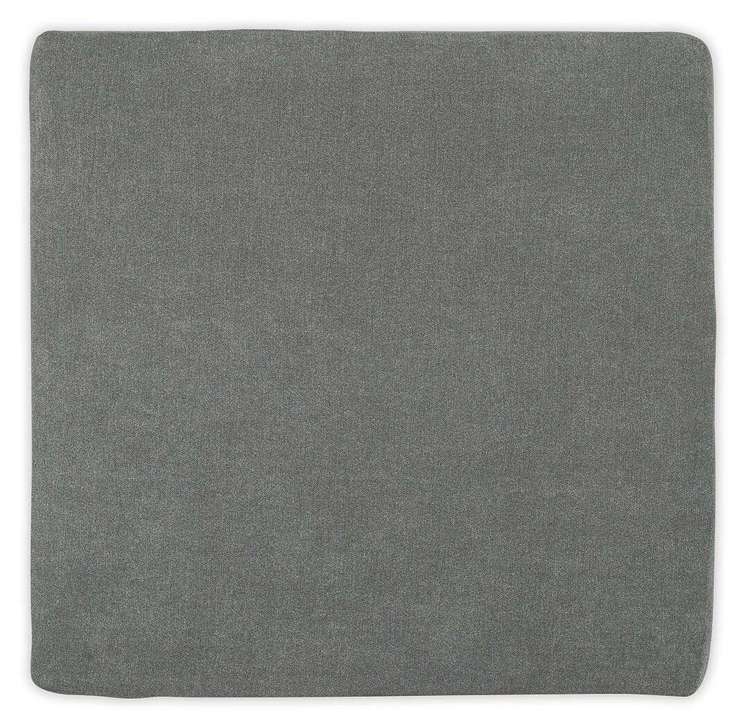 Kellan Oversized Accent Ottoman in Gray
