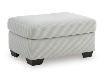 Solene Ottoman in Smoke