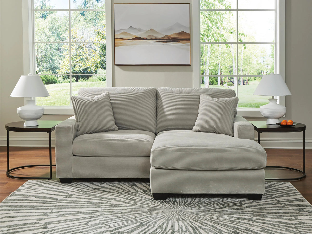 Solene Sofa Chaise in Smoke