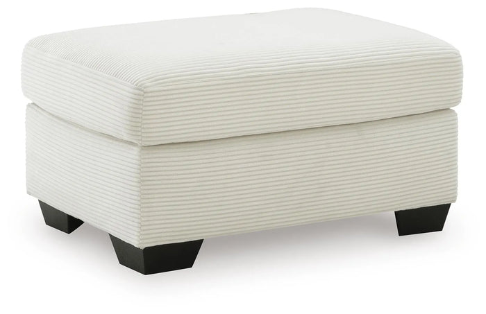 Solene Ottoman in Ivory