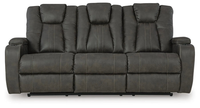 Ferrow Reclining Sofa with Drop Down Table