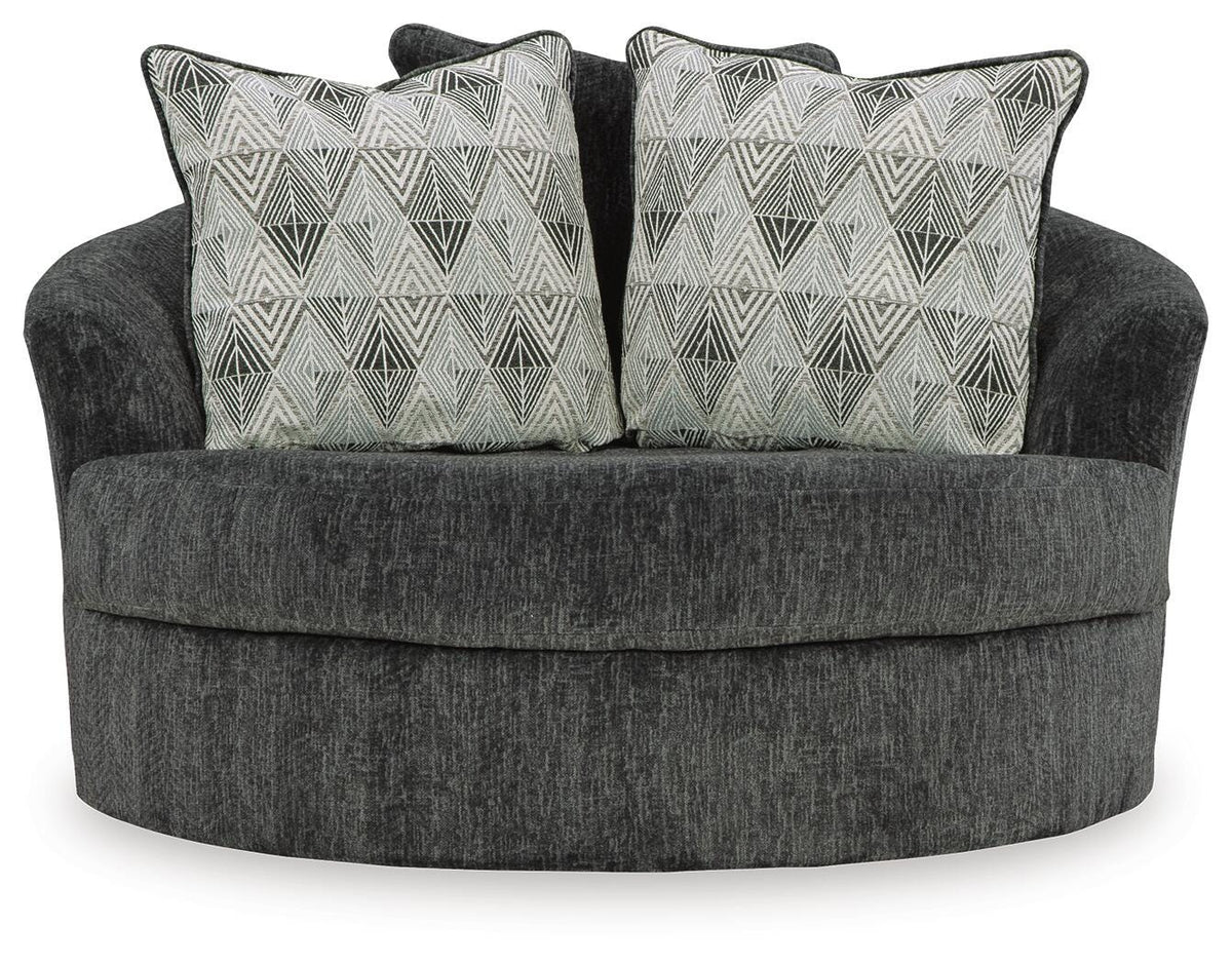 Vail Oversized Swivel Accent Chair