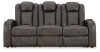 Verlaine Power Reclining Sofa in Shadow