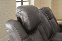 Verlaine Power Reclining Sofa in Shadow