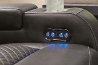 Verlaine Power Reclining Sofa in Shadow