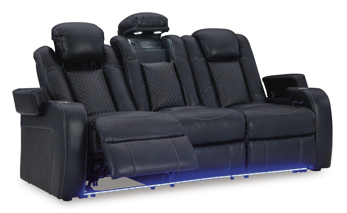 Verlaine Power Reclining Sofa in Sapphire